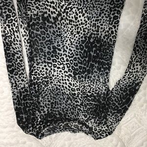 Sheer Leonard print long sleeve T-shirt